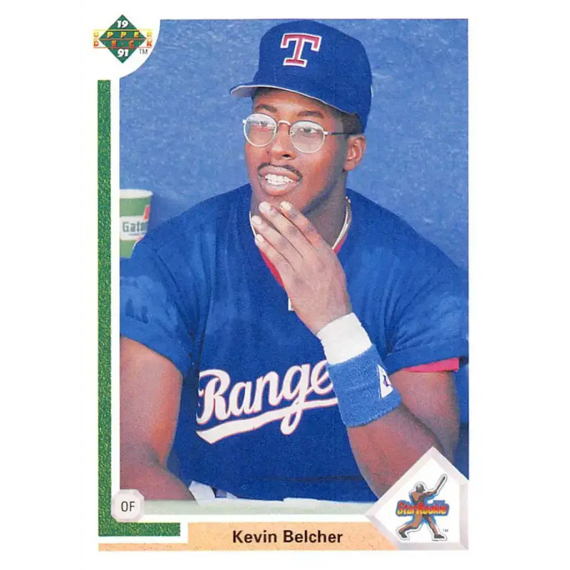 1991 Upper Deck #26 Kevin Belcher EX Excellent RC Rookie Texas Rangers Baseball Card - Baseball Card Single