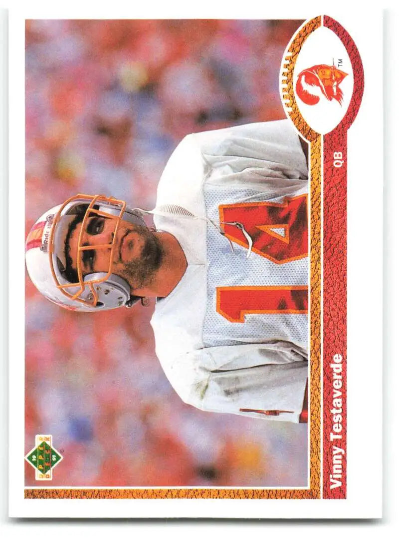 1991 Upper Deck #261 Vinny Testaverde NM-MT Tampa Bay Buccaneers Football Card - Football Card Single
