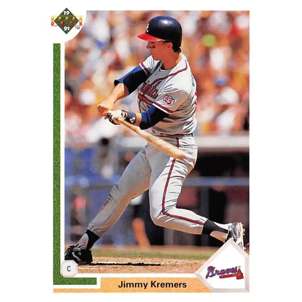 1991 Upper Deck #262 Jimmy Kremers EX Excellent Atlanta Braves Baseball Card - Baseball Card Single