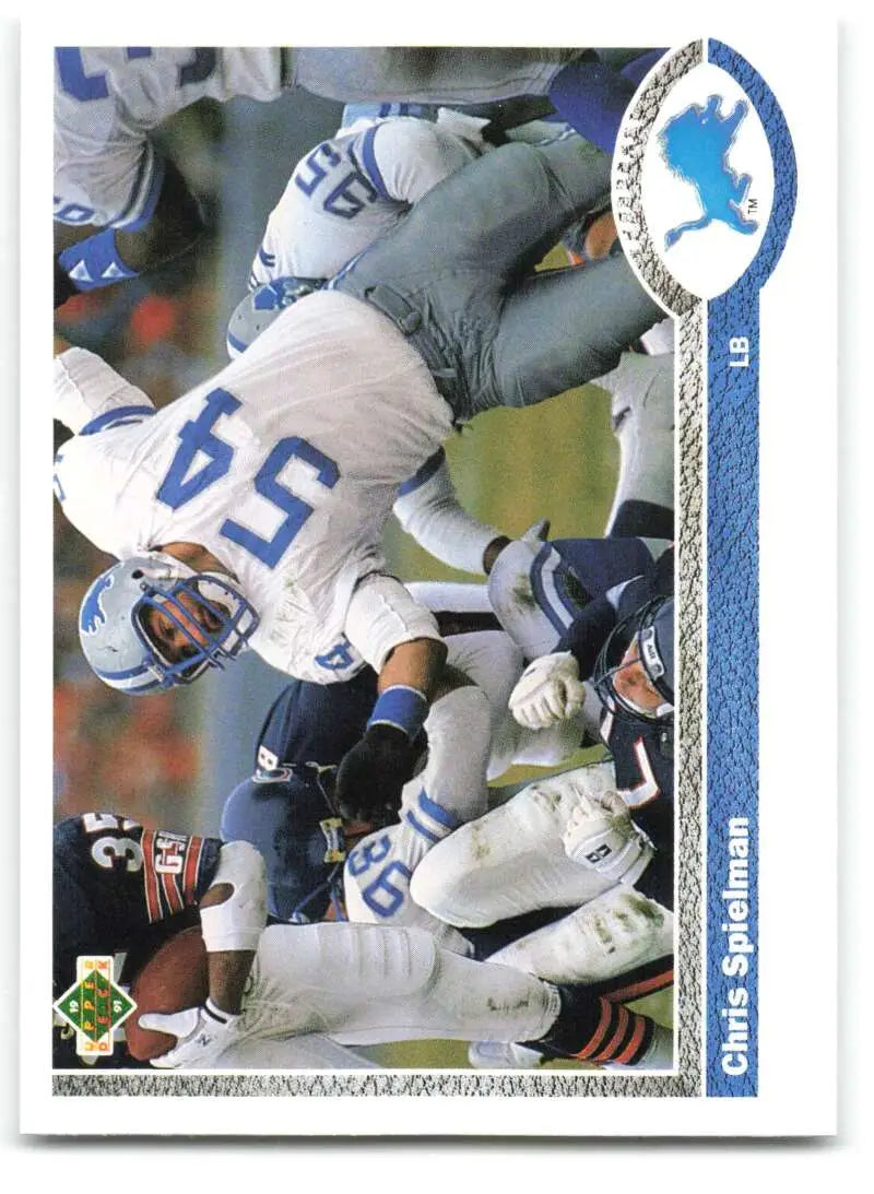 1991 Upper Deck #264 Chris Spielman NM-MT Detroit Lions Football Card - Football Card Single