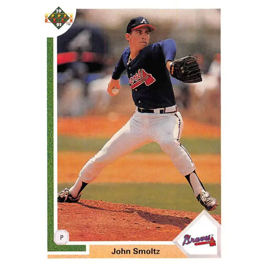 1991 Upper Deck #264 John Smoltz NM-MT Atlanta Braves Baseball Card - Baseball Card Single