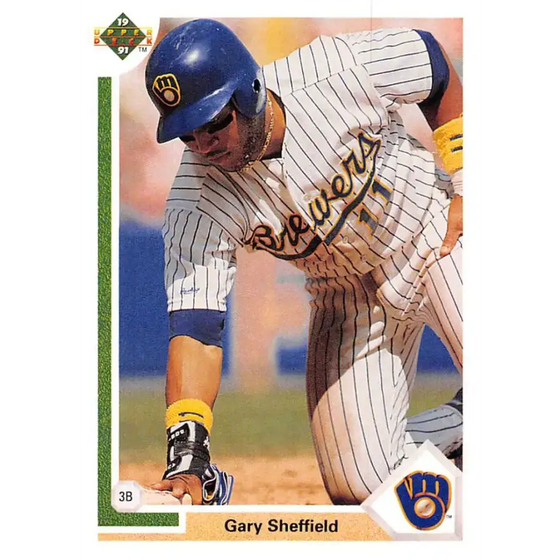 1991 Upper Deck #266 Gary Sheffield EX Excellent Milwaukee Brewers Baseball Card - Baseball Card Single