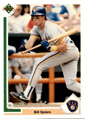 1991 Upper Deck #268 Bill Spiers NM Near Mint Brewers ID:46129 - Baseball Card Single