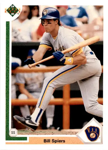 1991 Upper Deck #268 Bill Spiers NM Near Mint Brewers ID:46134 - Baseball Card Single