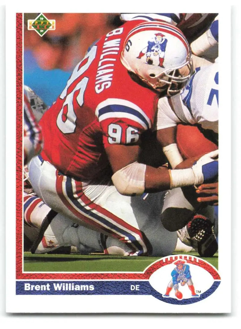 1991 Upper Deck #268 Brent Williams NM-MT New England Patriots Football Card - Football Card Single