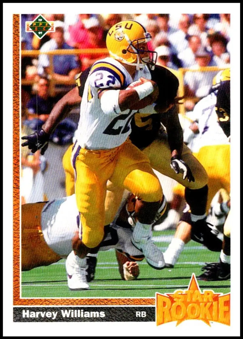 1991 Upper Deck #27 Harvey Williams NM-MT RC Rookie Kansas City Chiefs Football Card - Football Card Single