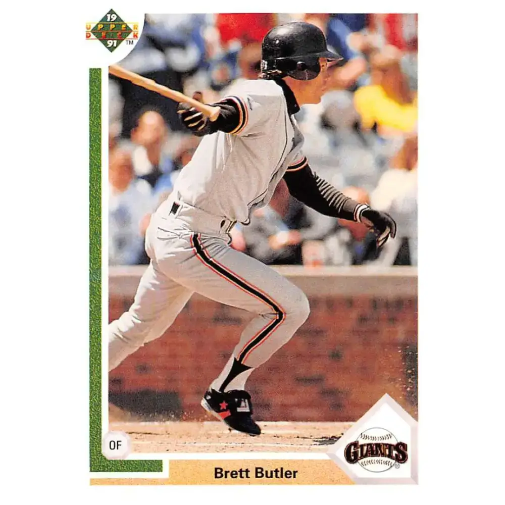 1991 Upper Deck #270 Brett Butler EX Excellent San Francisco Giants Baseball Card - Baseball Card Single