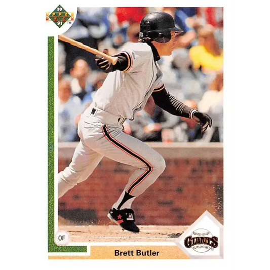 1991 Upper Deck #270 Brett Butler NM-MT San Francisco Giants Baseball Card - Baseball Card Single