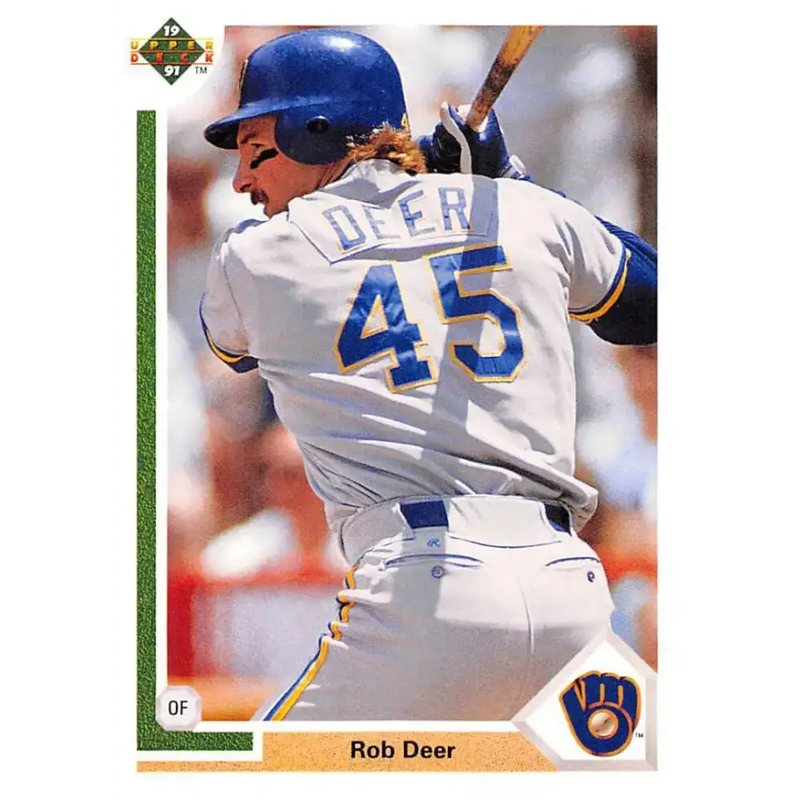 1991 Upper Deck #272 Rob Deer NM-MT Milwaukee Brewers Baseball Card - Baseball Card Single