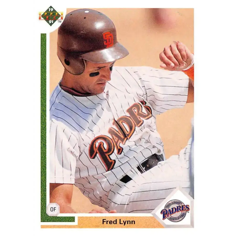 1991 Upper Deck #273 Fred Lynn NM-MT San Diego Padres Baseball Card - Baseball Card Single