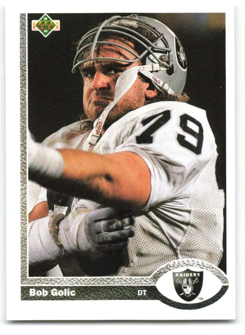 1991 Upper Deck #275 Bob Golic NM-MT Los Angeles Raiders Football Card - Football Card Single
