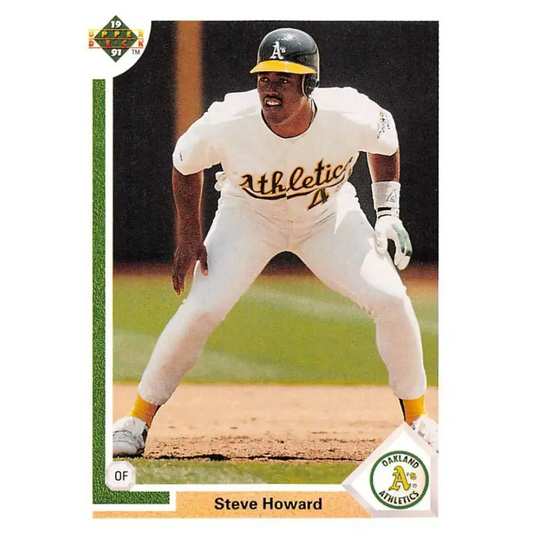 1991 Upper Deck #277 Steve Howard EX Excellent Oakland Athletics Baseball Card