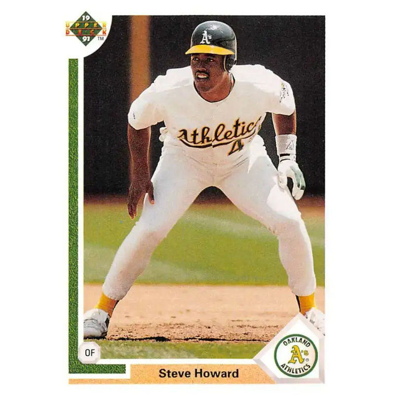 1991 Upper Deck #277 Steve Howard EX Excellent Oakland Athletics Baseball Card - Baseball Card Single