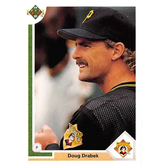 1991 Upper Deck #278 Doug Drabek EX Excellent Pittsburgh Pirates Baseball Card - Baseball Card Single