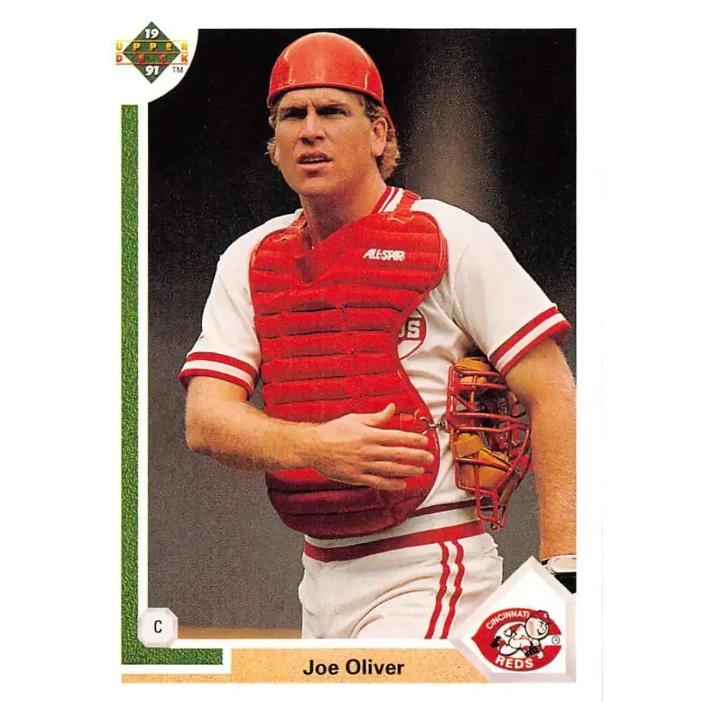 1991 Upper Deck #279 Joe Oliver EX Excellent Cincinnati Reds Baseball Card - Baseball Card Single