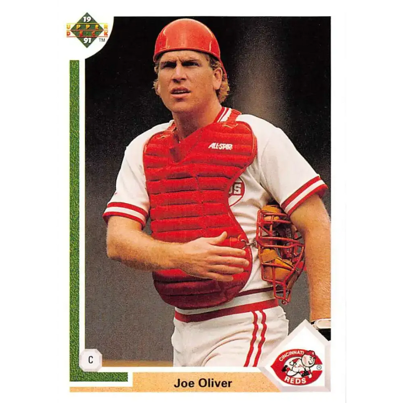 1991 Upper Deck #279 Joe Oliver NM-MT Cincinnati Reds Baseball Card - Baseball Card Single