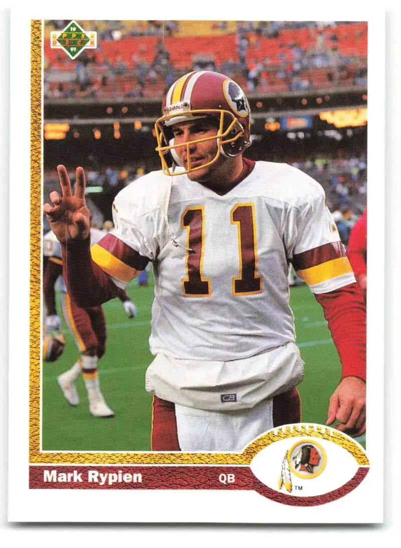 1991 Upper Deck #280 Mark Rypien NM-MT Washington Redskins Football Card - Football Card Single