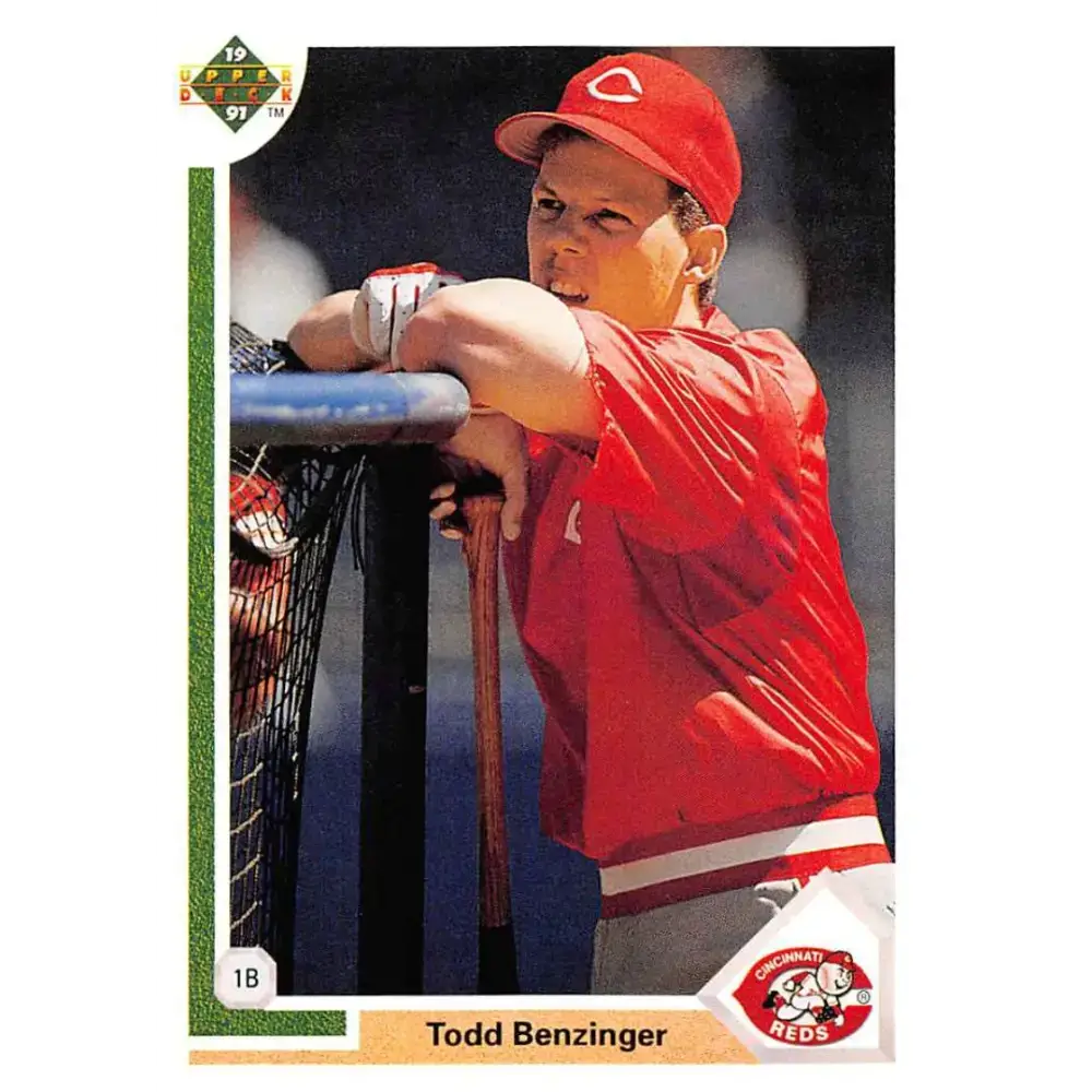 1991 Upper Deck #280 Todd Benzinger EX Excellent Cincinnati Reds Baseball Card - Baseball Card Single