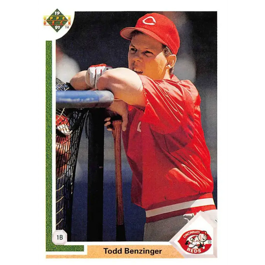 1991 Upper Deck #280 Todd Benzinger NM-MT Cincinnati Reds Baseball Card - Baseball Card Single