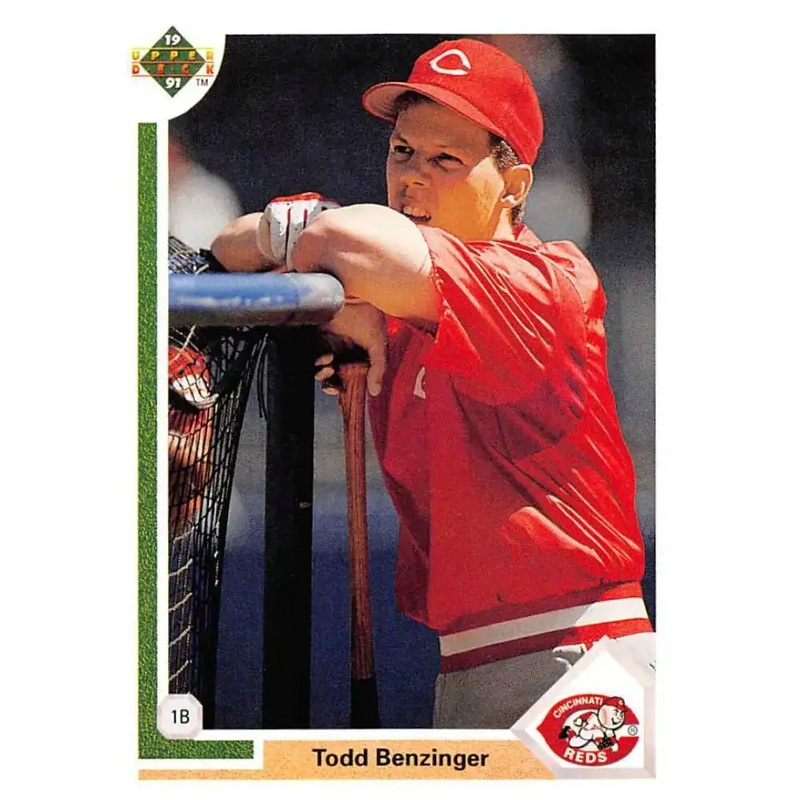 1991 Upper Deck #280 Todd Benzinger NM-MT Cincinnati Reds Baseball Card - Baseball Card Single