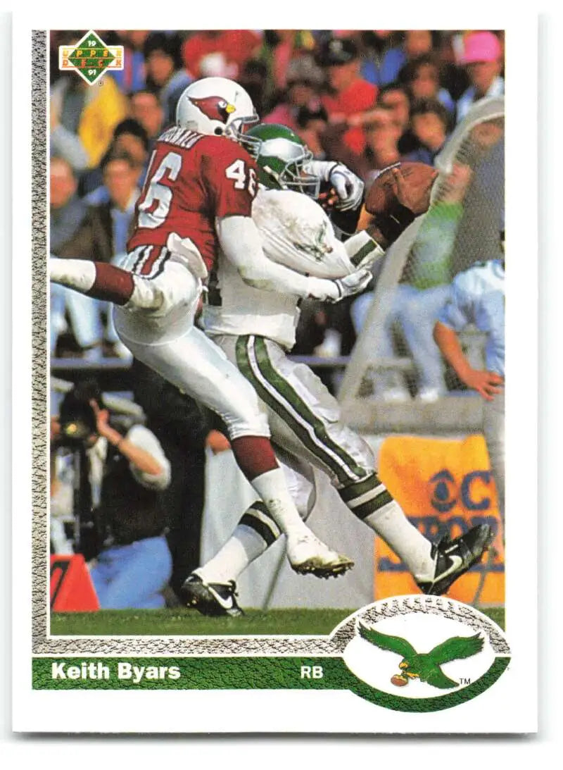 1991 Upper Deck #282 Keith Byars NM-MT Philadelphia Eagles Football Card - Football Card Single
