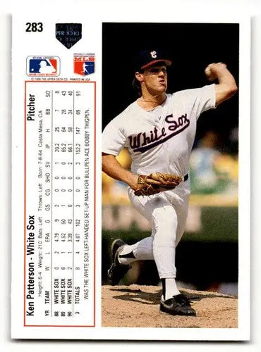 Ken Patterson Chicago White Sox baseball card from 1991 Upper Deck #283