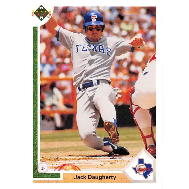 1991 Upper Deck #284 Jack Daugherty EX Excellent Texas Rangers Baseball Card - Baseball Card Single