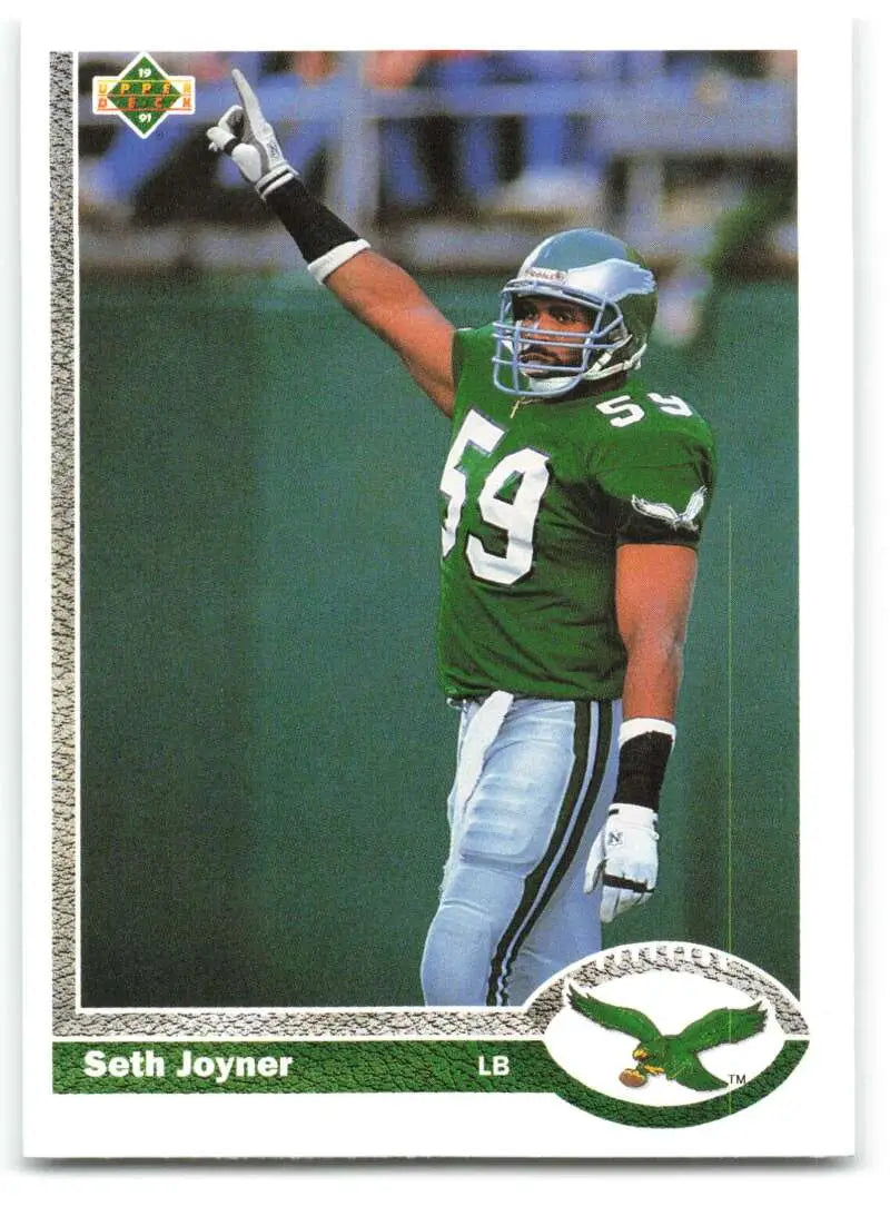 1991 Upper Deck #284 Seth Joyner NM-MT Philadelphia Eagles Football Card - Football Card Single