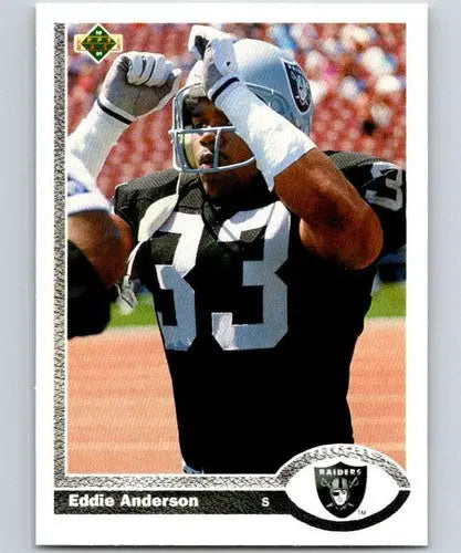 1991 Upper Deck #287 Eddie Anderson NM Near Mint LA Raiders - Football Card Single