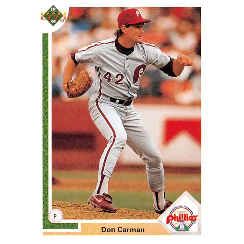 1991 Upper Deck #288 Don Carman NM-MT Philadelphia Phillies Baseball Card - Baseball Card Single