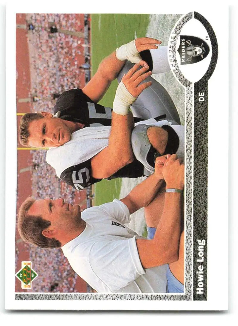 1991 Upper Deck #289 Howie Long NM-MT Los Angeles Raiders Football Card - Football Card Single