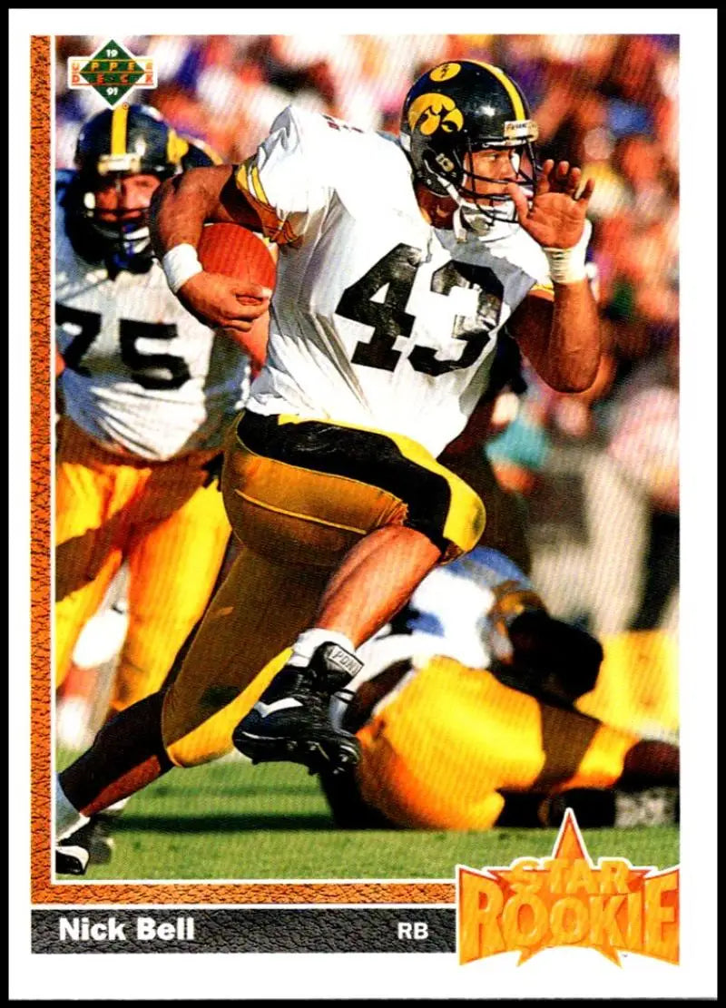 1991 Upper Deck #29 Nick Bell NM-MT RC Rookie Oakland Raiders Football Card - Football Card Single