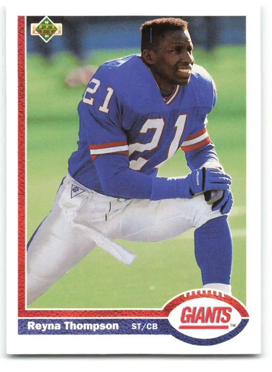 1991 Upper Deck #290 Reyna Thompson NM-MT New York Giants Football Card - Football Card Single