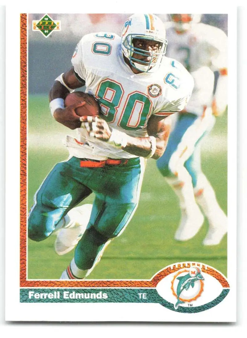 1991 Upper Deck #291 Ferrell Edmunds NM-MT Miami Dolphins Football Card - Football Card Single