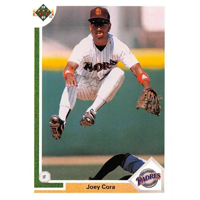1991 Upper Deck #291 Joey Cora EX Excellent San Diego Padres Baseball Card - Baseball Card Single
