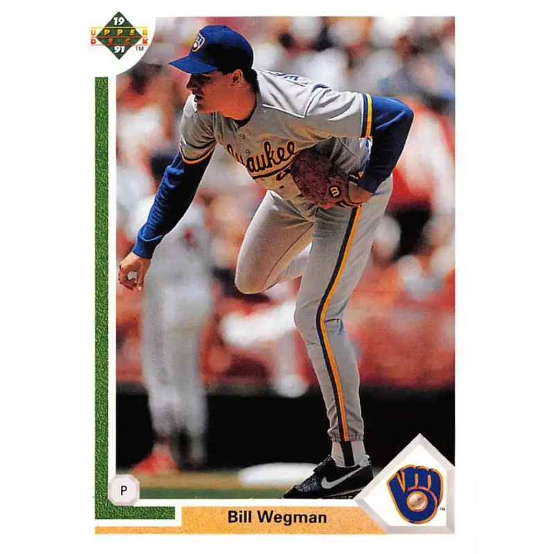 1991 Upper Deck #292 Bill Wegman NM-MT Milwaukee Brewers Baseball Card - Baseball Card Single