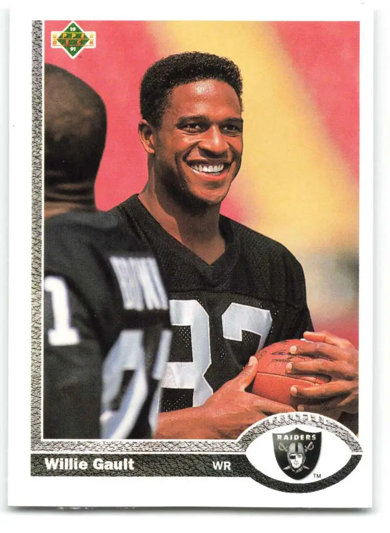 1991 Upper Deck #292 Willie Gault NM-MT Los Angeles Raiders Football Card - Football Card Single