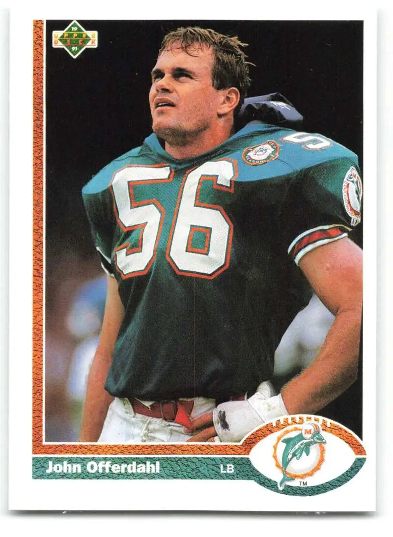 1991 Upper Deck #293 John Offerdahl NM-MT Miami Dolphins Football Card - Football Card Single