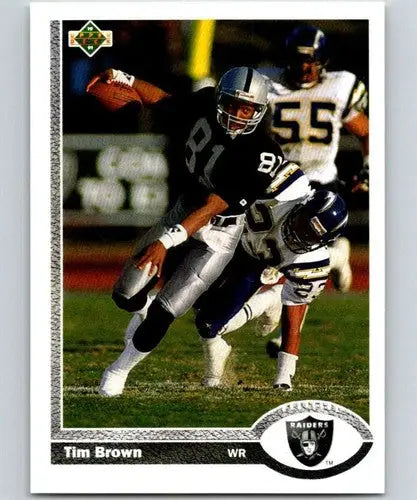 1991 Upper Deck #294 Tim Brown NM Near Mint LA Raiders - Football Card Single