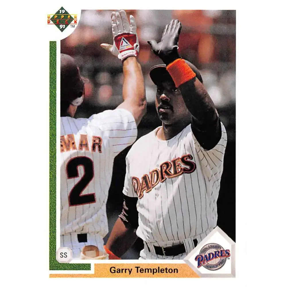 1991 Upper Deck #295 Garry Templeton EX Excellent San Diego Padres Baseball Card - Baseball Card Single