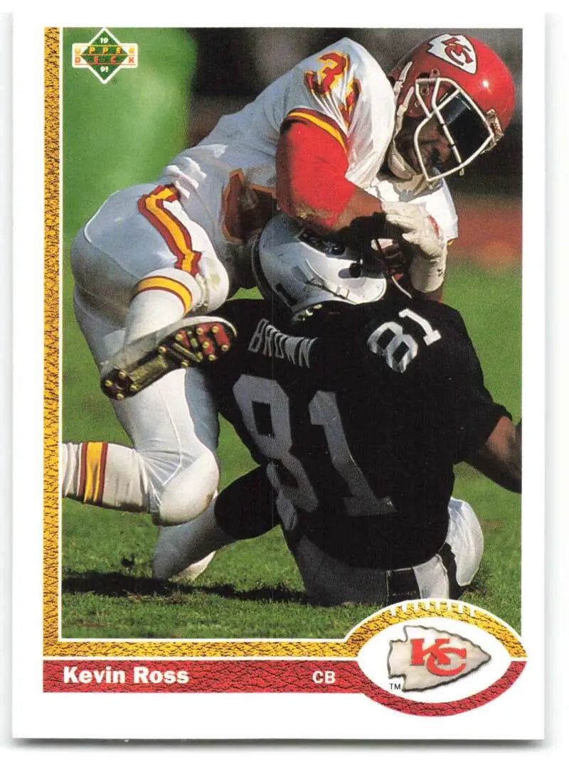 1991 Upper Deck #296 Kevin Ross NM-MT Kansas City Chiefs Football Card - Football Card Single