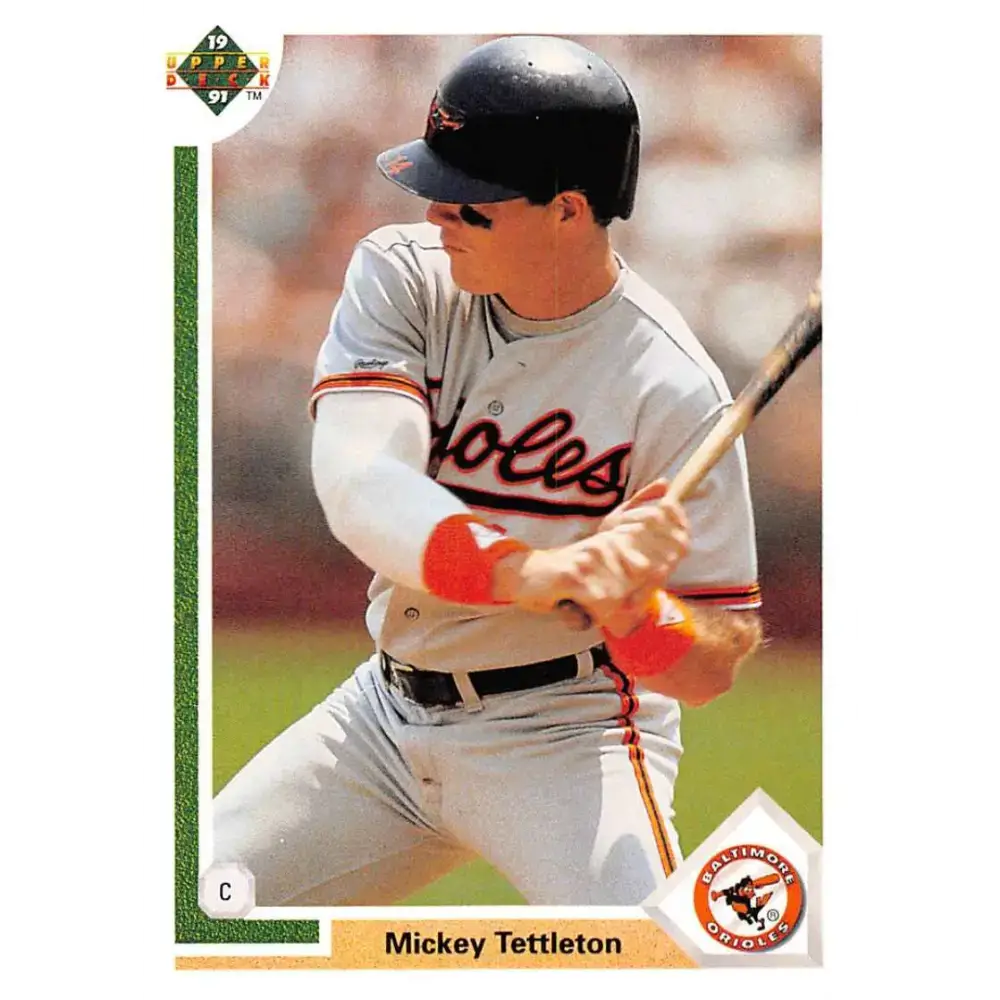 1991 Upper Deck #296 Mickey Tettleton NM-MT Baltimore Orioles Baseball Card - Baseball Card Single
