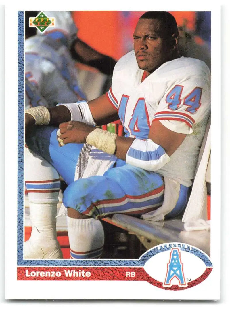 1991 Upper Deck #297 Lorenzo White NM-MT Houston Oilers Football Card - Football Card Single