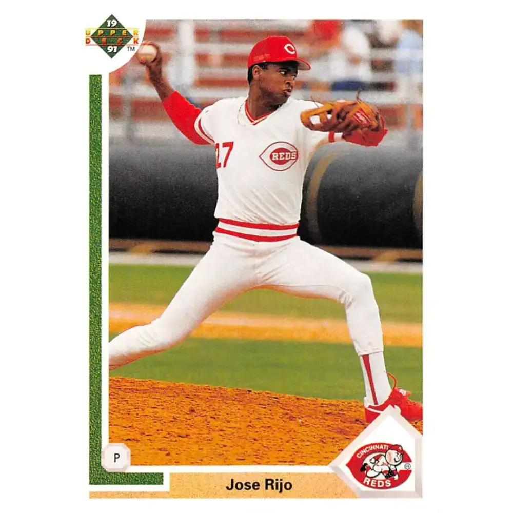 1991 Upper Deck #298 Jose Rijo EX Excellent Cincinnati Reds Baseball Card - Baseball Card Single