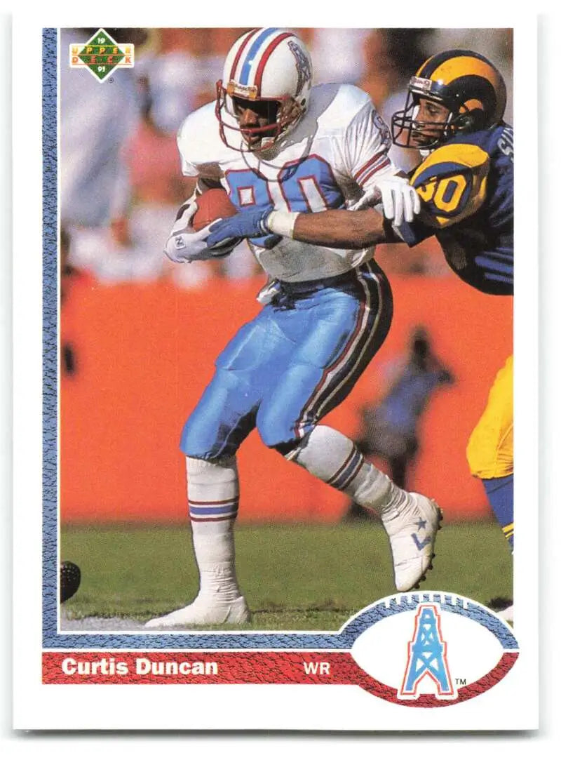1991 Upper Deck #299 Curtis Duncan NM-MT Houston Oilers Football Card - Football Card Single