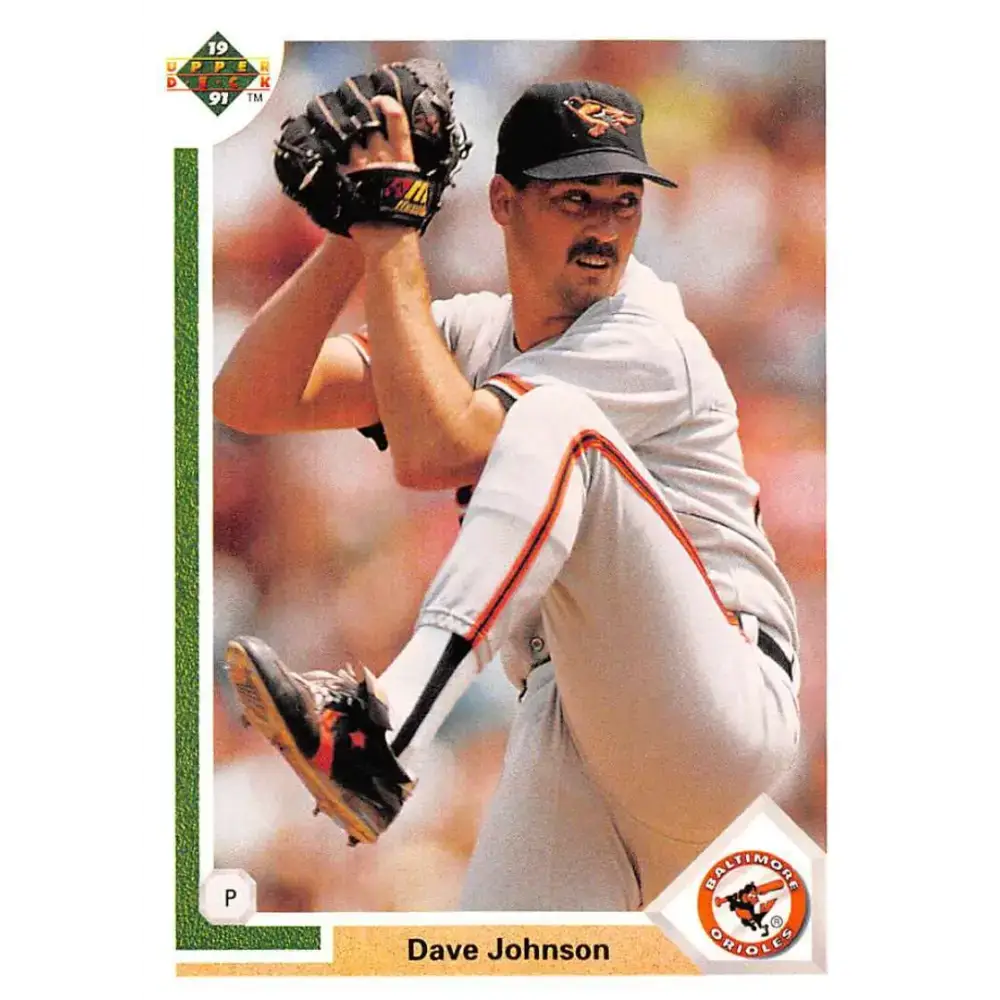 1991 Upper Deck #299 Dave Johnson EX Excellent Baltimore Orioles Baseball Card - Baseball Card Single