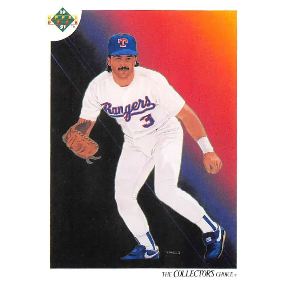 1991 Upper Deck #30 Rafael Palmeiro EX Excellent Texas Rangers Baseball Card - Baseball Card Single