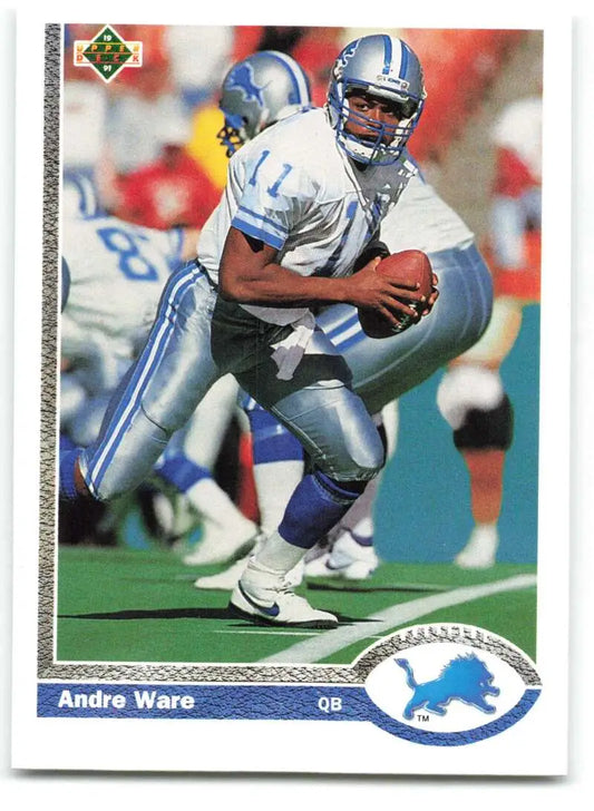 1991 Upper Deck #301 Andre Ware NM-MT Detroit Lions Football Card - Football Card Single
