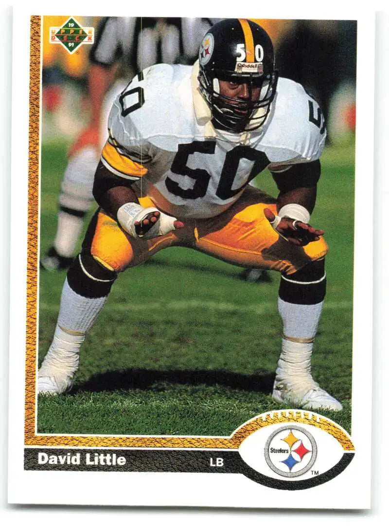 1991 Upper Deck #302 David Little NM-MT Pittsburgh Steelers Football Card - Football Card Single