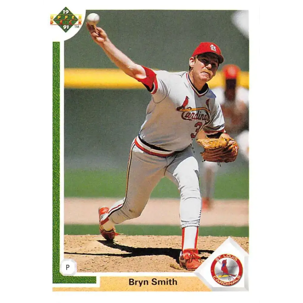 1991 Upper Deck #307 Bryn Smith EX Excellent St. Louis Cardinals Baseball Card - Baseball Card Single
